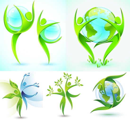 3D人形環保圖標 用視覺藝術傳遞綠色理念