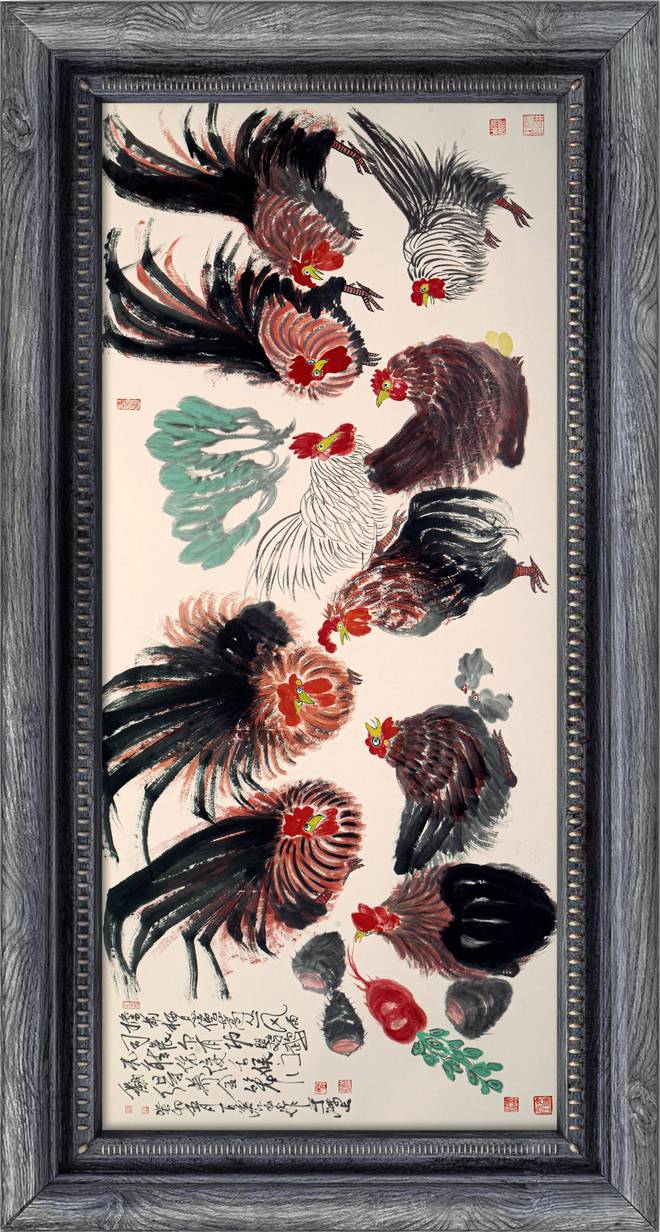朱祖國(guó)繪畫(huà)創(chuàng)作 探索雞的藝術(shù)之路
